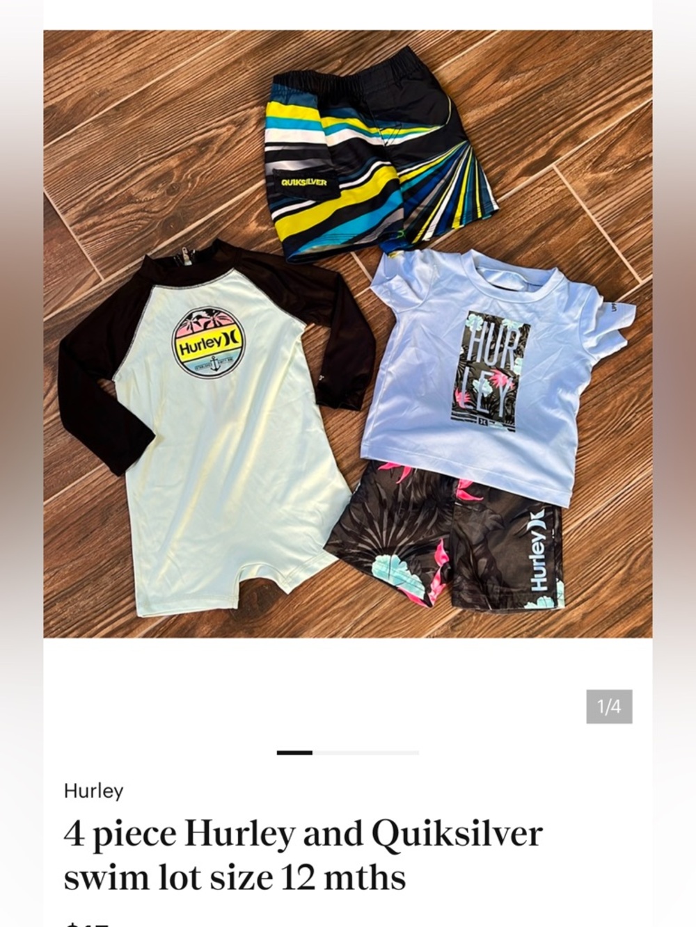 Hurley Nike dri-fit 5 piece lot